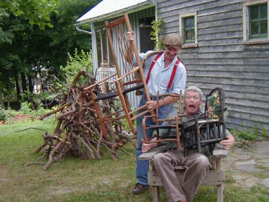 Dan Mack outside his Warwick studio
